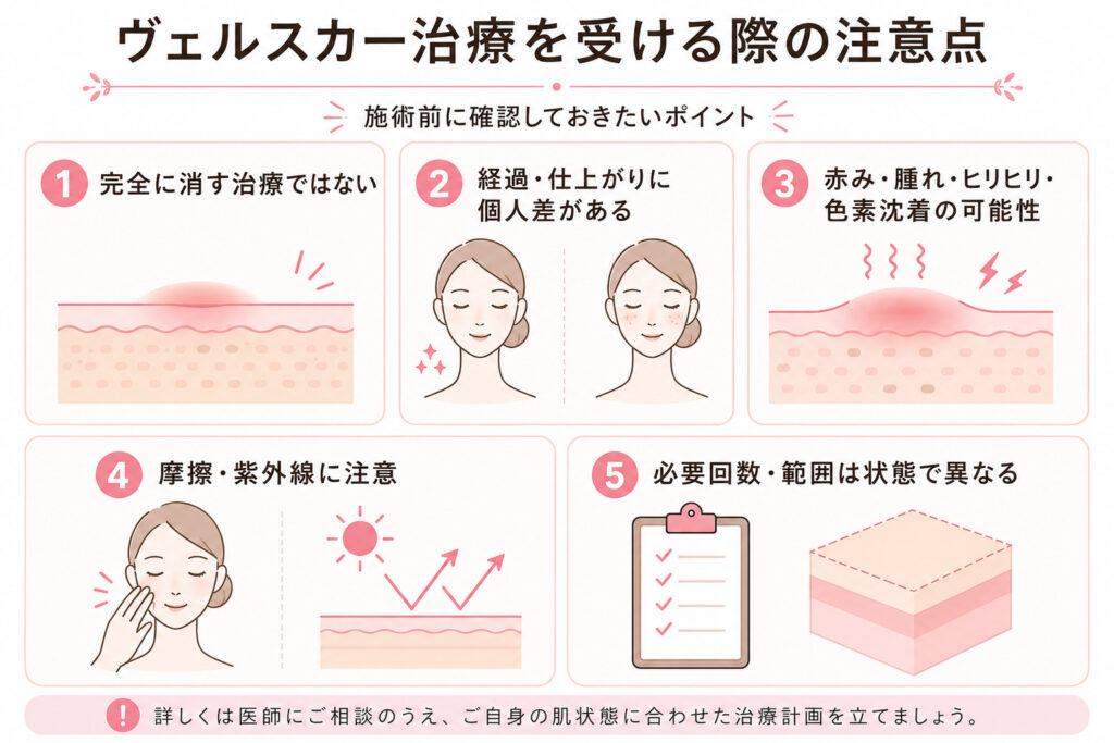 ヴェルスカーの注意点